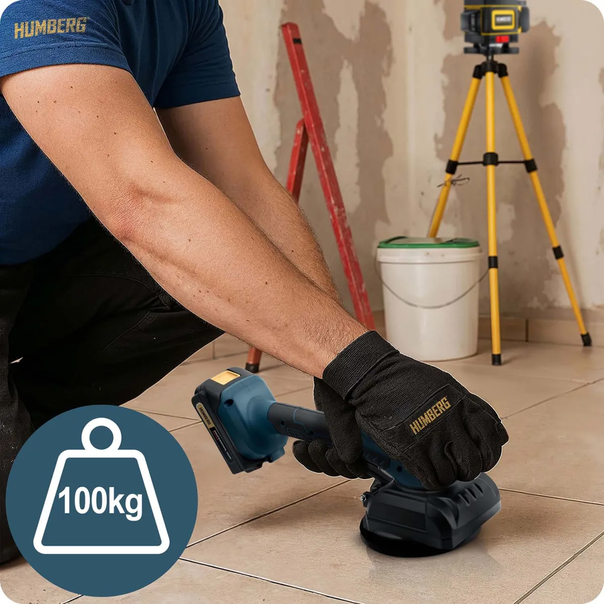 Vibračná vákuová prísavka na dlaždice HM-160, 100kg | Humberg Vibračná vákuová prísavka na dlaždice HM-160, 100kg | Humberg