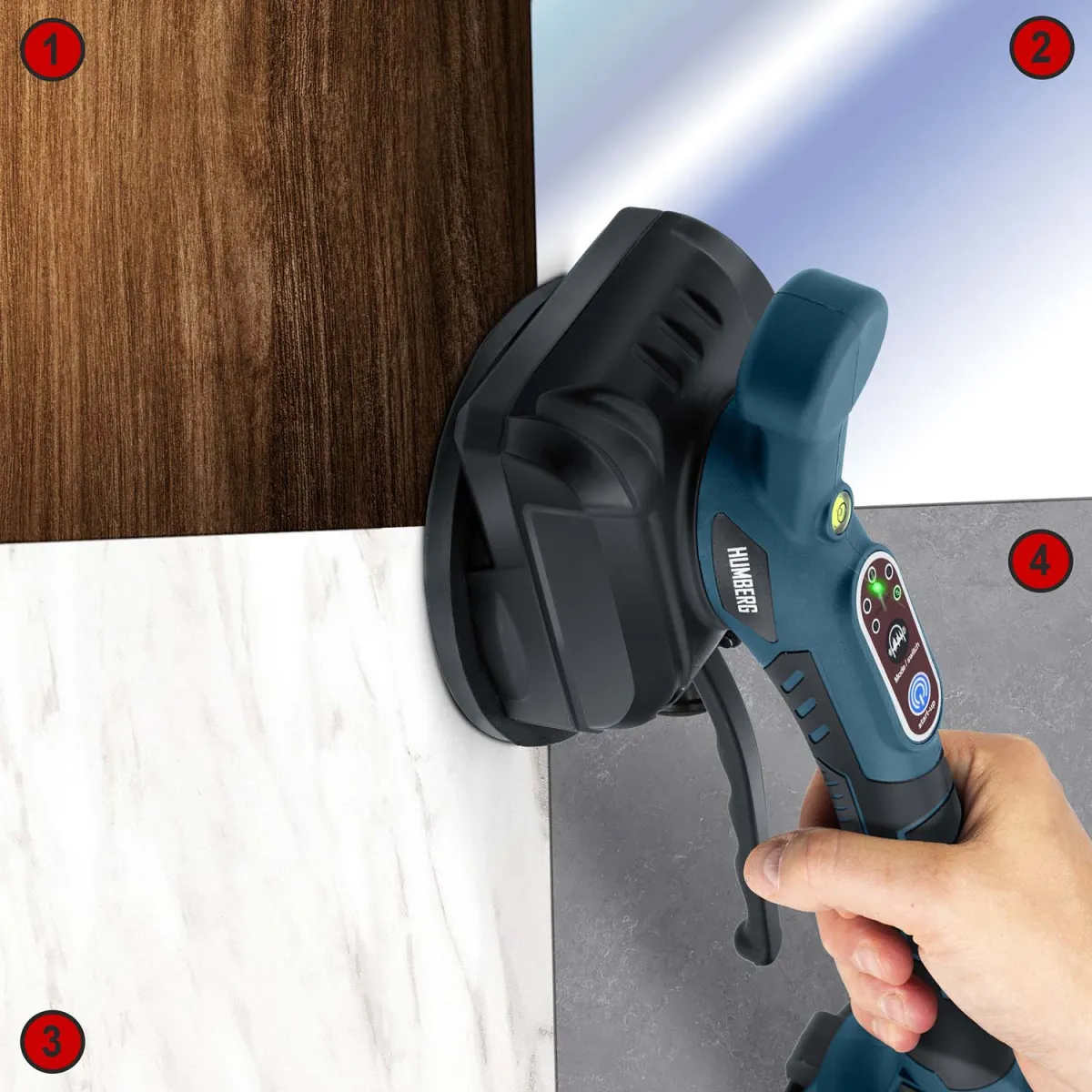 Vibračná vákuová prísavka na dlaždice HM-160, 100kg | Humberg Vibračná vákuová prísavka na dlaždice HM-160, 100kg | Humberg