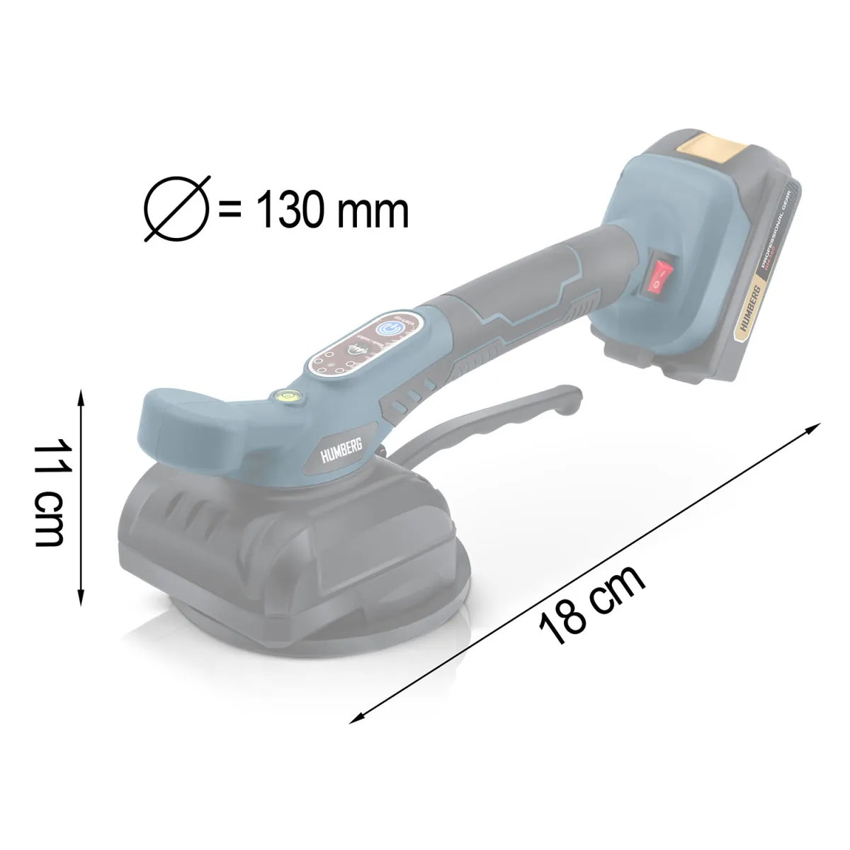 Vibračná vákuová prísavka na dlaždice HM-160, 100kg | Humberg Vibračná vákuová prísavka na dlaždice HM-160, 100kg | Humberg