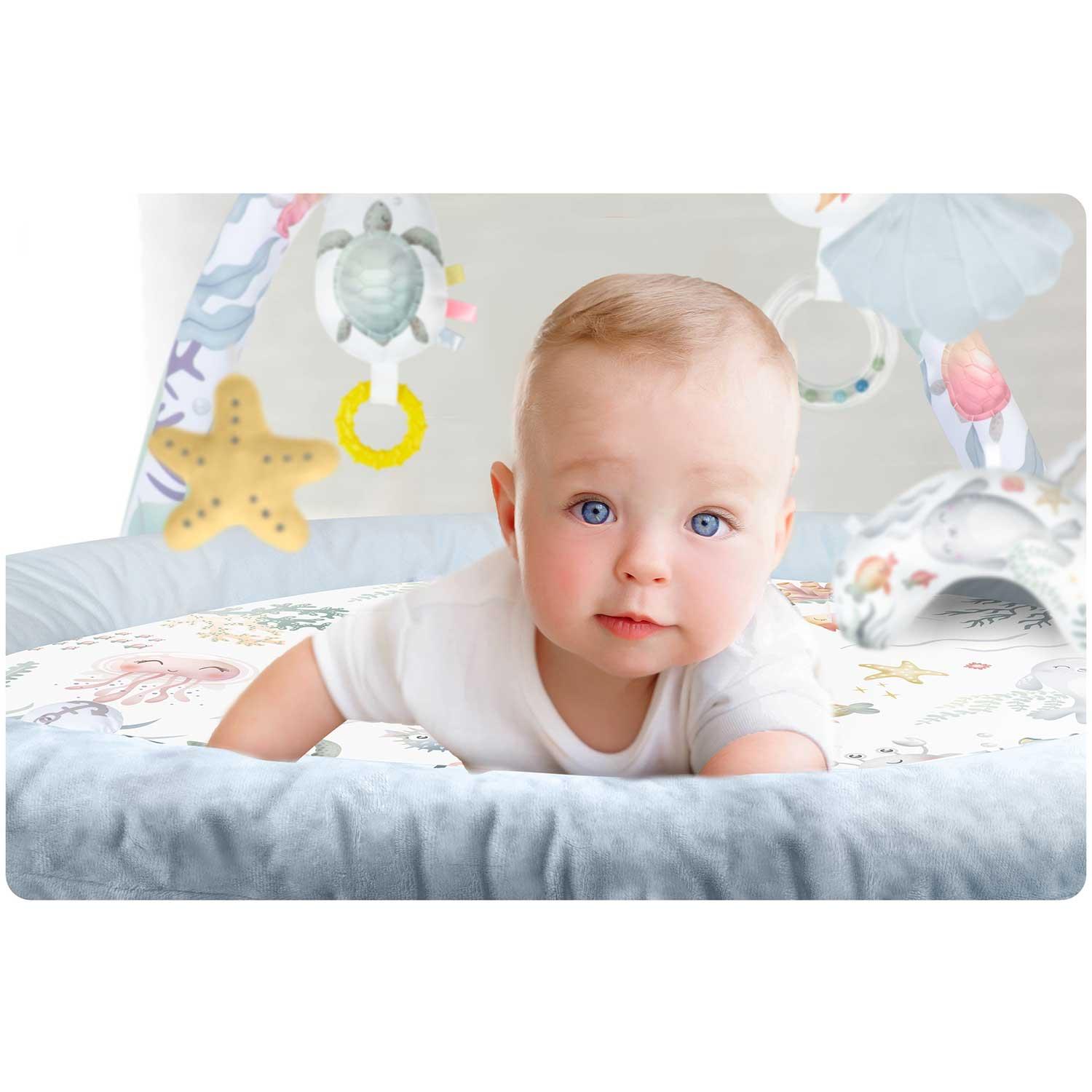 Interaktívna vzdelávacia podložka, oceán, modrá | Nukido Interaktívna vzdelávacia podložka, oceán, modrá | Nukido