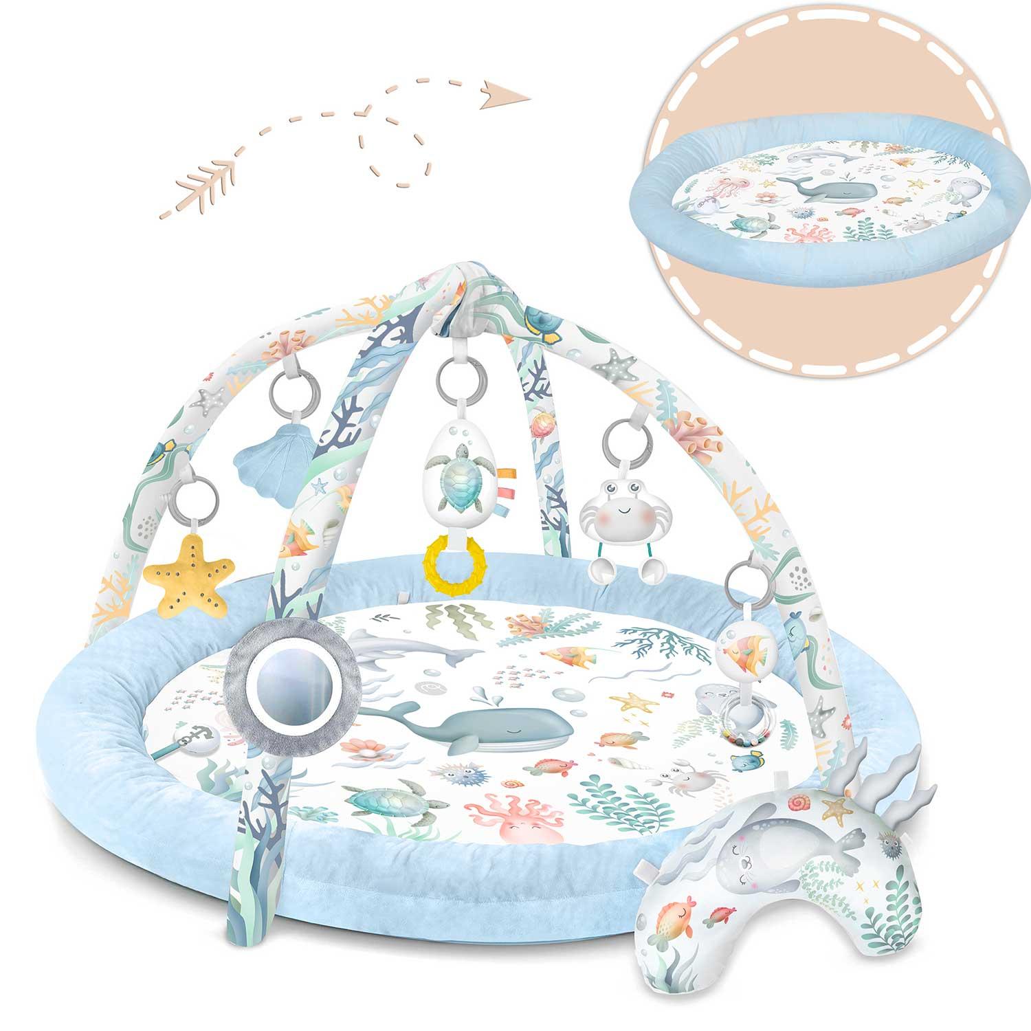 Interaktívna vzdelávacia podložka, oceán, modrá | Nukido Interaktívna vzdelávacia podložka, oceán, modrá | Nukido