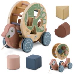 Detská drevená hračka NK-854, papagáj | Nukido