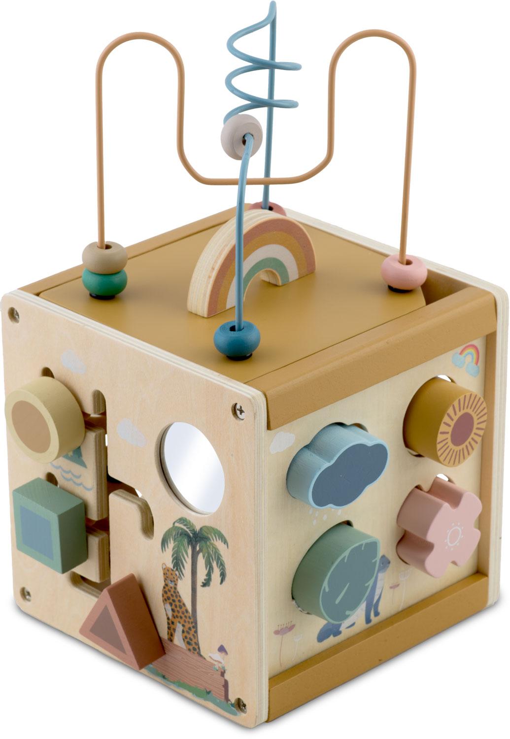 Drevená senzorická kocka, NK-861 | Nukido Drevená senzorická kocka, NK-861 | Nukido