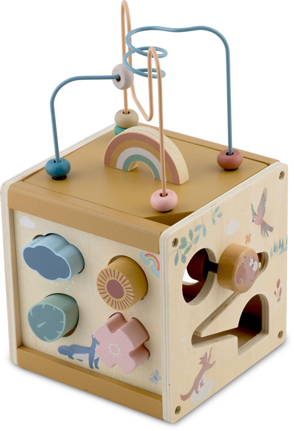 Drevená senzorická kocka, NK-861 | Nukido Drevená senzorická kocka, NK-861 | Nukido