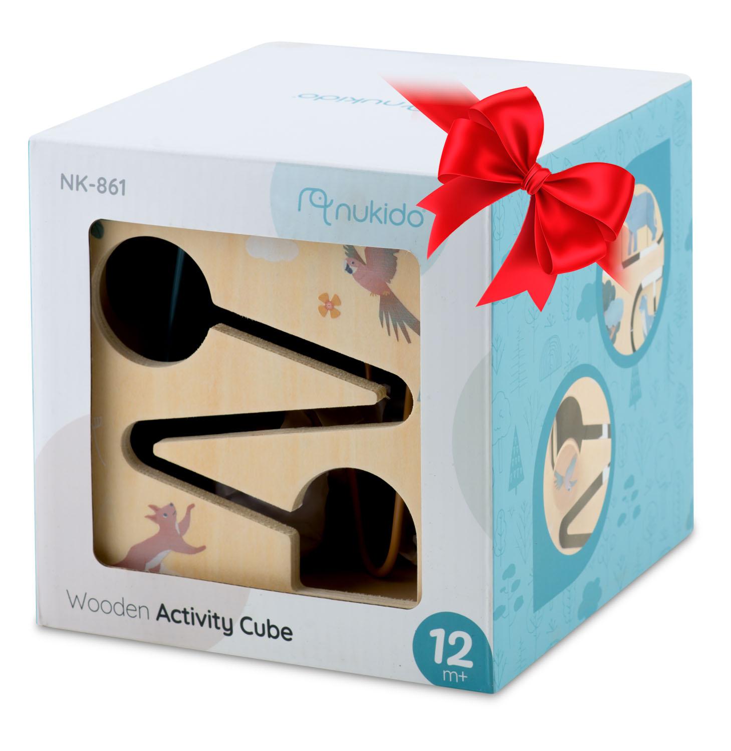 Drevená senzorická kocka, NK-861 | Nukido Drevená senzorická kocka, NK-861 | Nukido