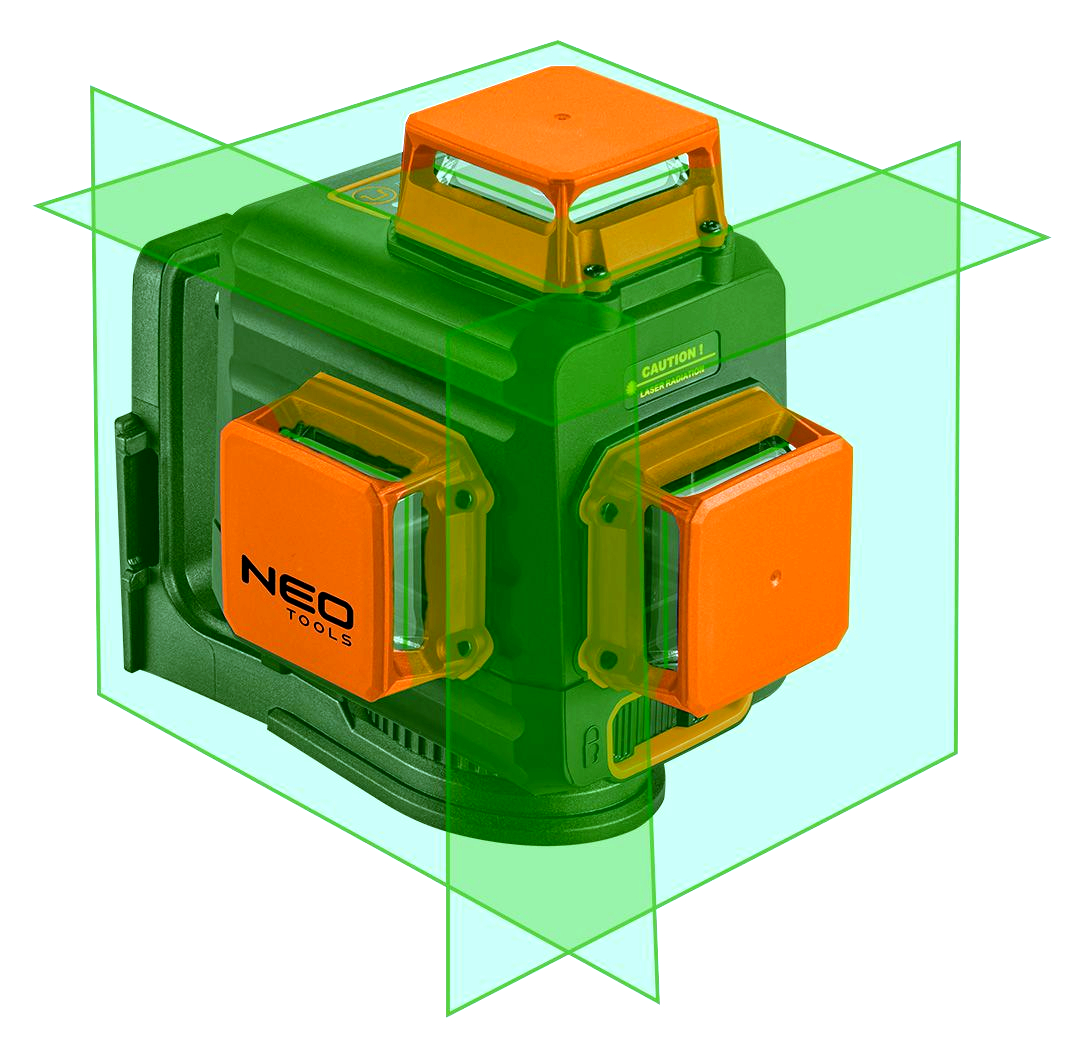 Krížový 3D laser so zeleným lúčom, 20m | NEO TOOLS Krížový 3D laser so zeleným lúčom, 20m | NEO TOOLS
