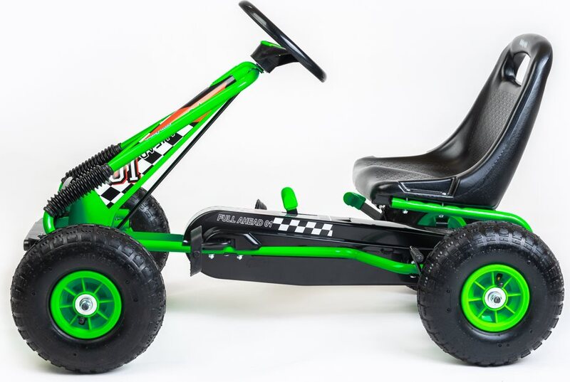 Detská motokára s ručnou brzdou, zelená, 30kg | COSTWAY Detská motokára s ručnou brzdou, zelená, 30kg | COSTWAY