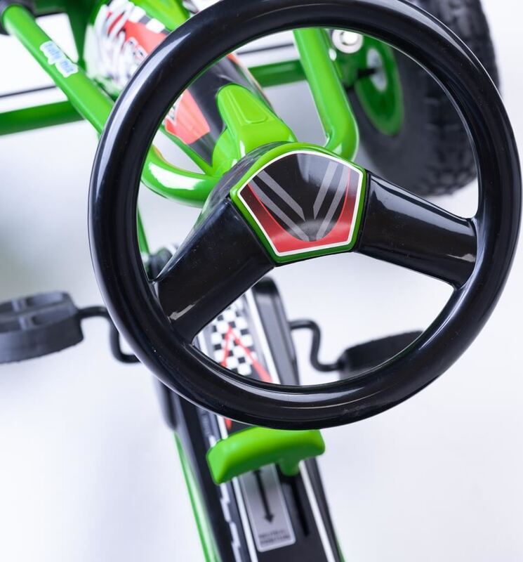 Detská motokára s ručnou brzdou, zelená, 30kg | COSTWAY Detská motokára s ručnou brzdou, zelená, 30kg | COSTWAY