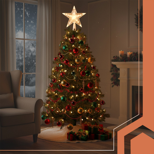 Vianočná hviezda na stromček, LED, zlatá | Ruhhy Vianočná hviezda na stromček, LED, zlatá | Ruhhy