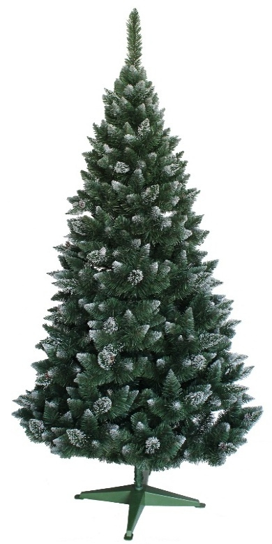 Umelý vianočný stromček so šiškami Snehulienka | 180cm Umelý vianočný stromček so šiškami Snehulienka | 180cm