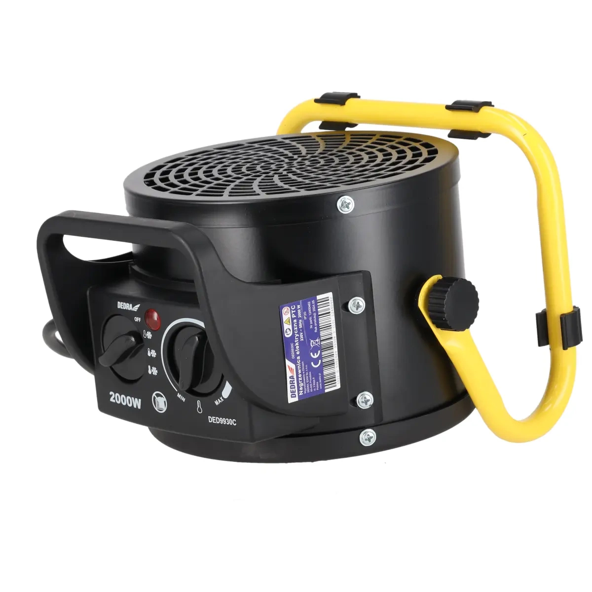 Elektrický ohrievač PTC, 2kW, okrúhly | DEDRA Elektrický ohrievač PTC, 2kW, okrúhly | DEDRA