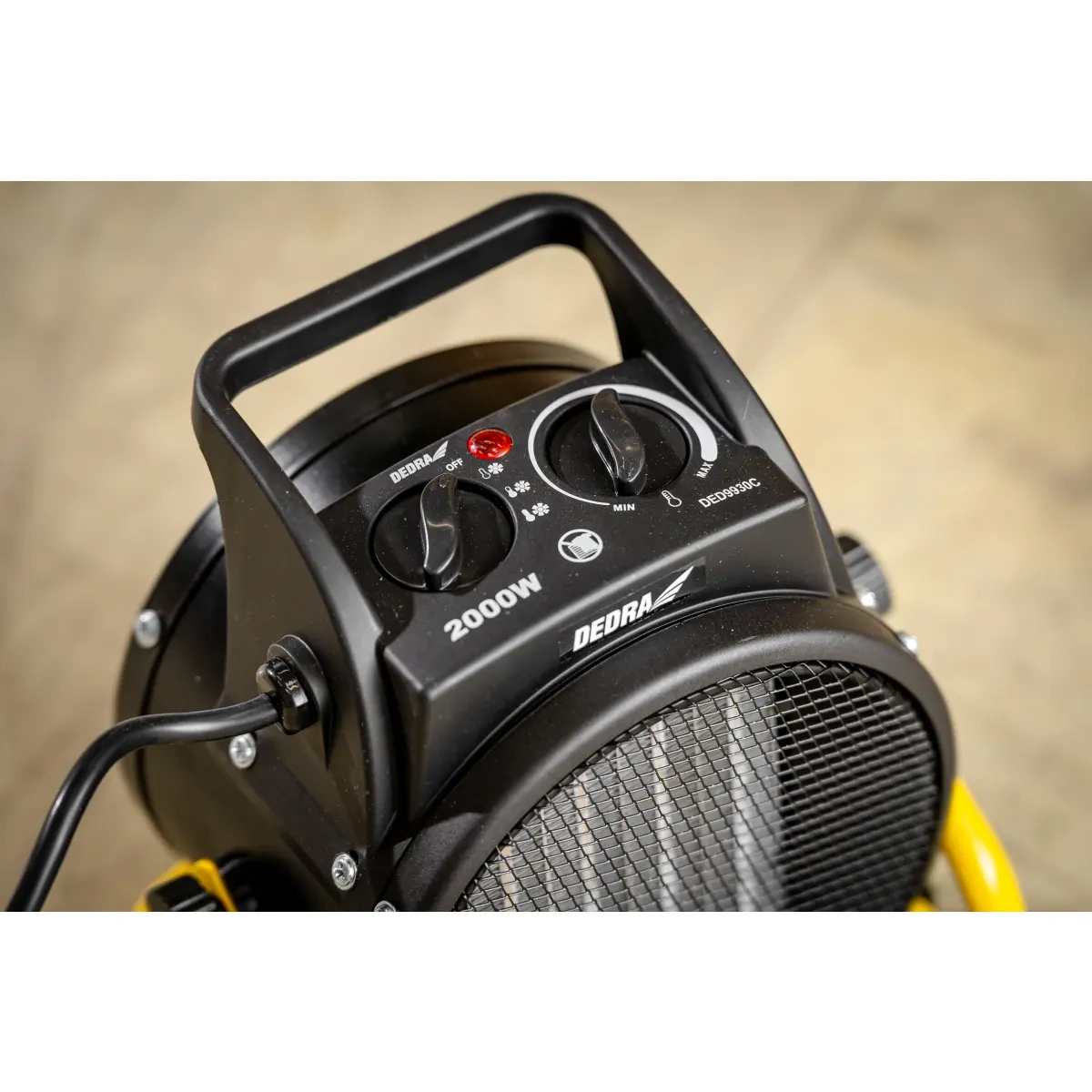 Elektrický ohrievač PTC, 2kW, okrúhly | DEDRA Elektrický ohrievač PTC, 2kW, okrúhly | DEDRA