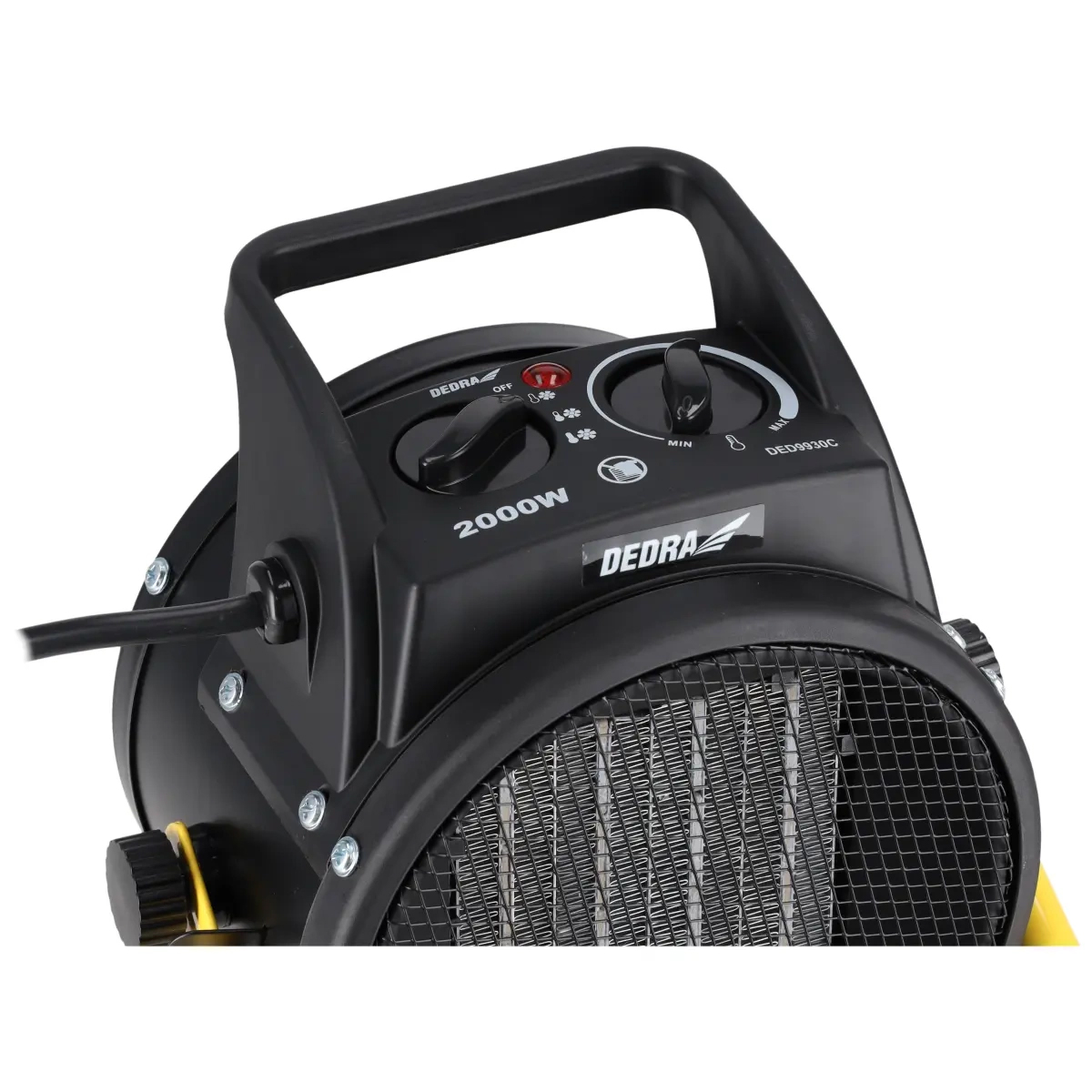 Elektrický ohrievač PTC, 2kW, okrúhly | DEDRA Elektrický ohrievač PTC, 2kW, okrúhly | DEDRA