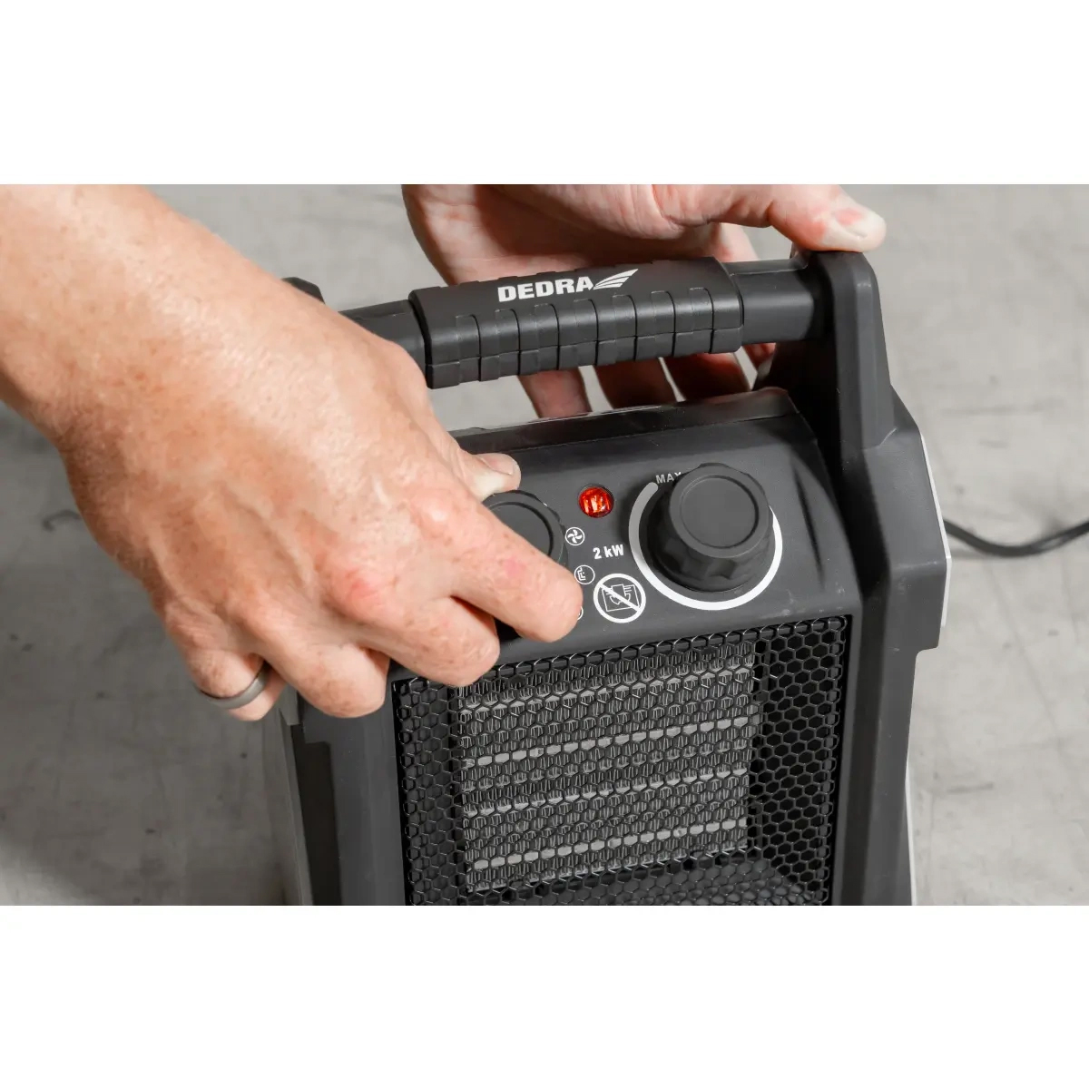 Elektrický ohrievač PTC, 2,0kW | DEDRA Elektrický ohrievač PTC, 2,0kW | DEDRA