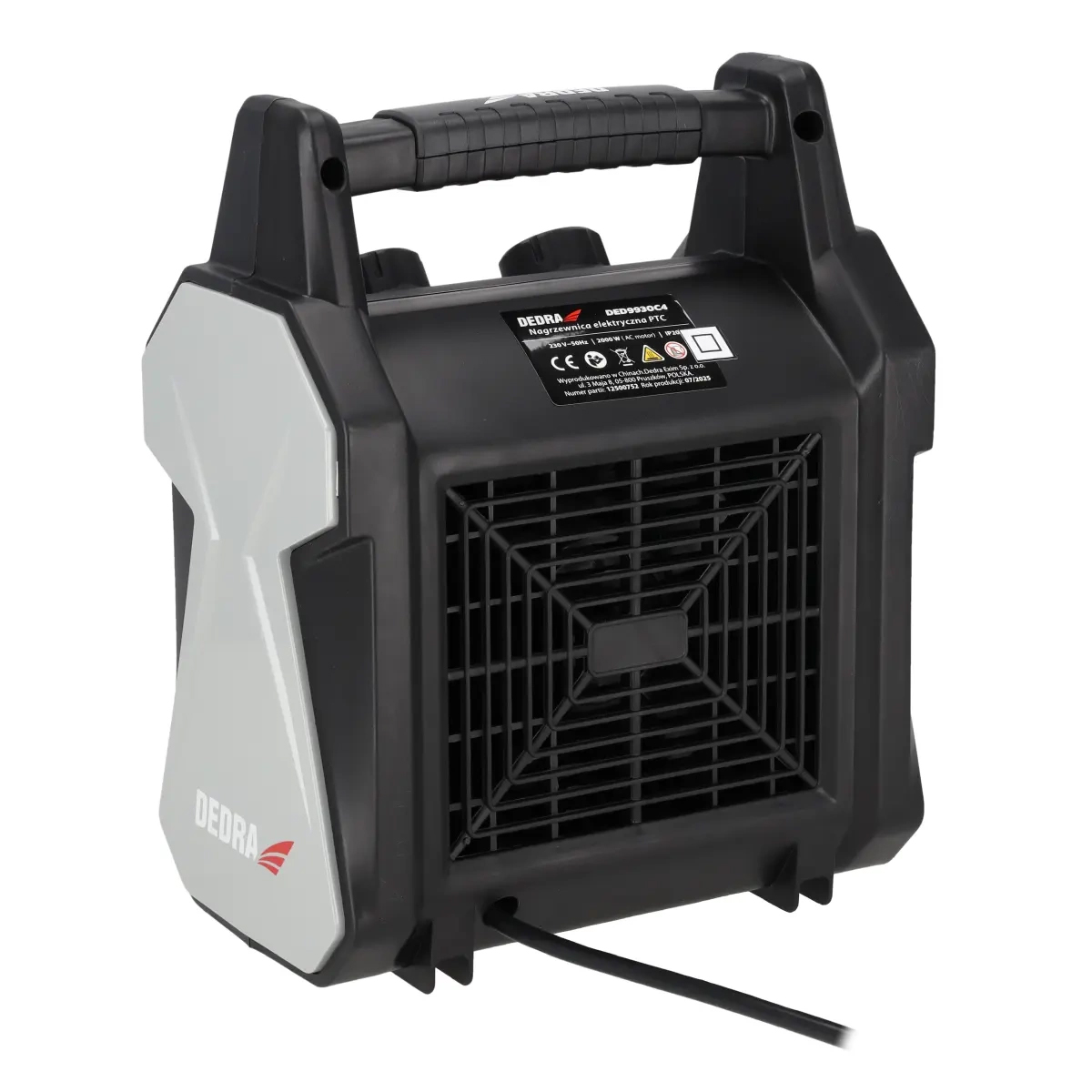 Elektrický ohrievač PTC, 2,0kW | DEDRA Elektrický ohrievač PTC, 2,0kW | DEDRA