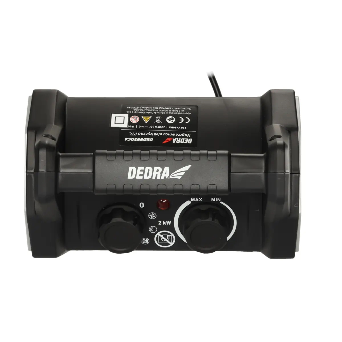 Elektrický ohrievač PTC, 2,0kW | DEDRA Elektrický ohrievač PTC, 2,0kW | DEDRA