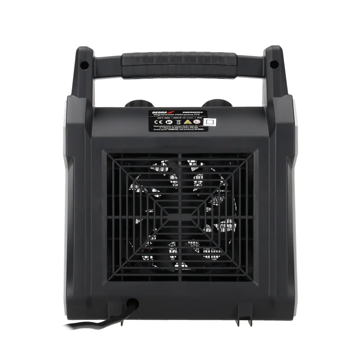 Elektrický ohrievač PTC, 3,0kW | DEDRA Elektrický ohrievač PTC, 3,0kW | DEDRA