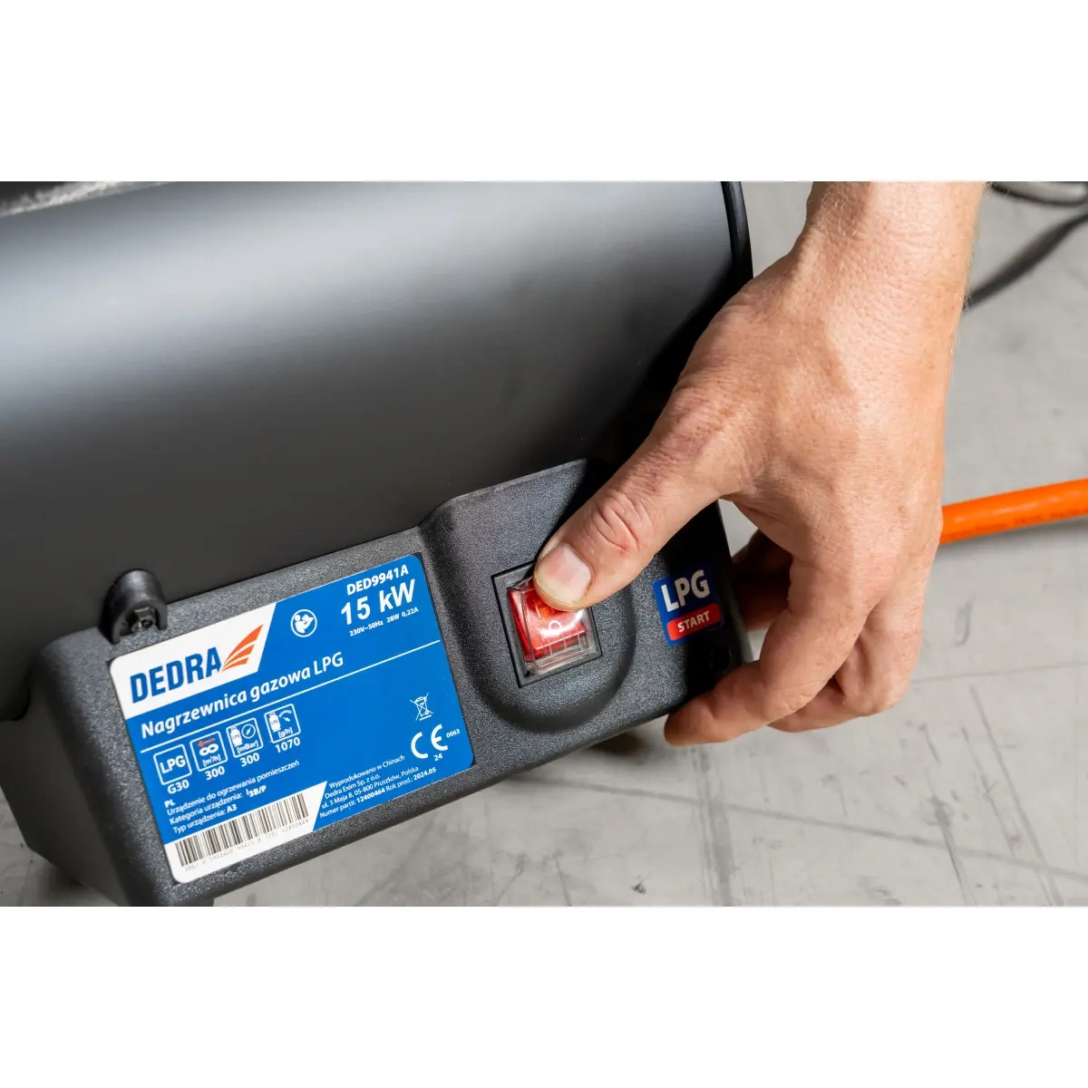 Plynový ohrievač, 17kW | DEDRA Plynový ohrievač, 17kW | DEDRA