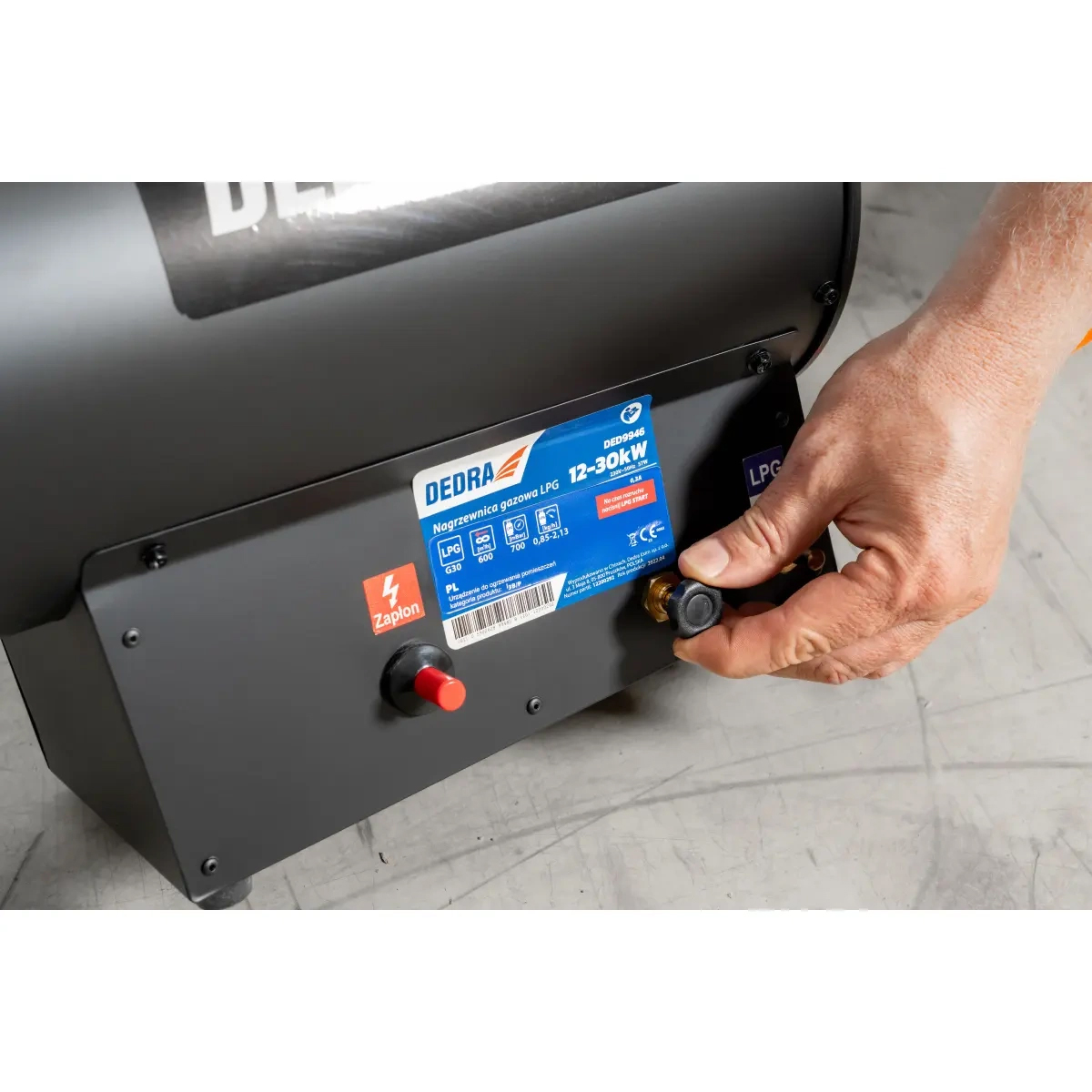 Plynový ohrievač, 12-30kW | DEDRA Plynový ohrievač, 12-30kW | DEDRA