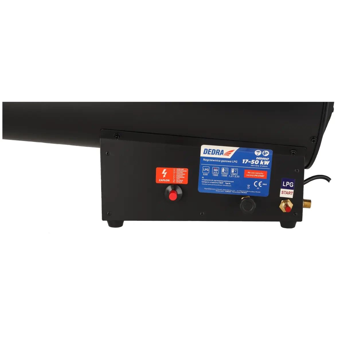 Plynový ohrievač, 20-55kW | DEDRA Plynový ohrievač, 20-55kW | DEDRA