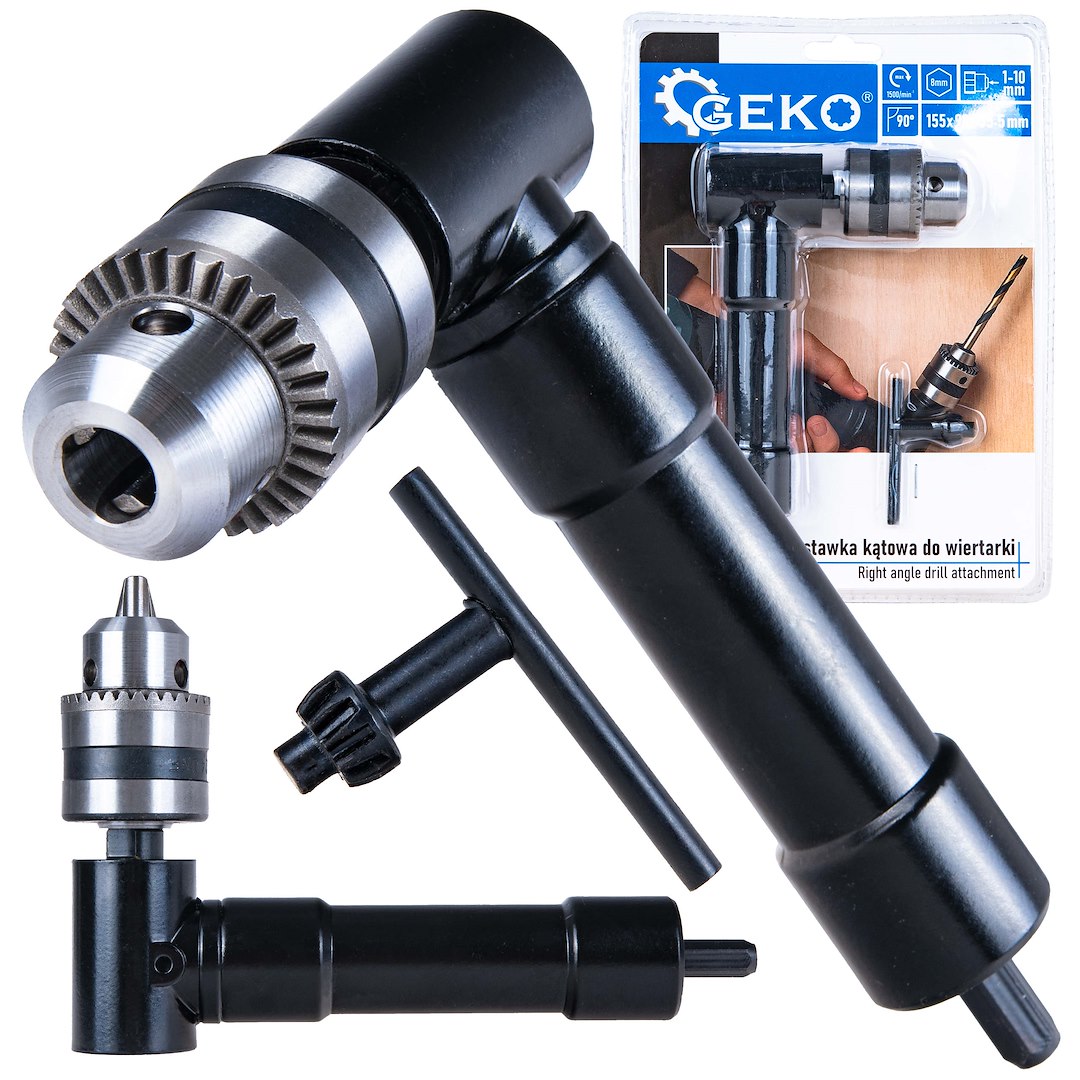 Uhlový nástavec pre vŕtačku, 1-10mm | GEKO Uhlový nástavec pre vŕtačku, 1-10mm | GEKO