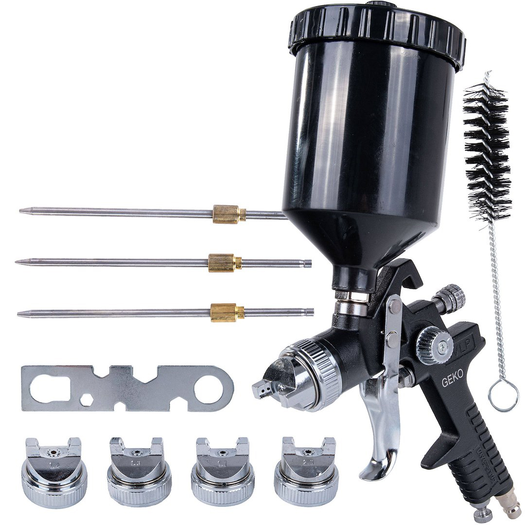 Lakýrnická striekacia pištoľ HVLP, 600ml | GEKO Lakýrnická striekacia pištoľ HVLP, 600ml | GEKO