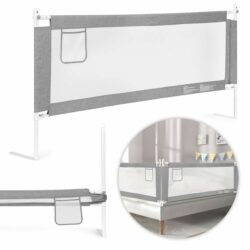 Bezpečnostná zábrana na posteľ, 180cm, sivá | ECOTOYS