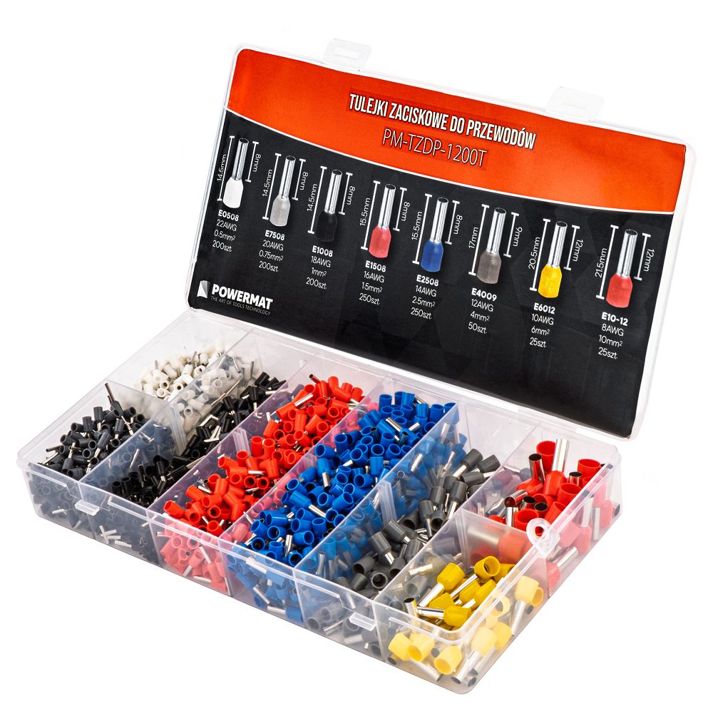 Káblové koncovky, 1200ks | PM-TZDP-1200T Káblové koncovky, 1200ks | PM-TZDP-1200T