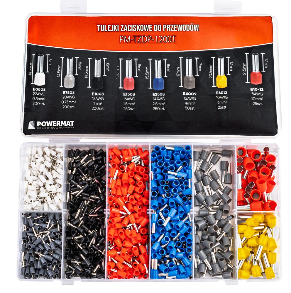 Káblové koncovky, 1200ks | PM-TZDP-1200T Káblové koncovky, 1200ks | PM-TZDP-1200T