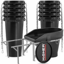 Stavebný sklz na suť, 10m, čierny | HIGHER