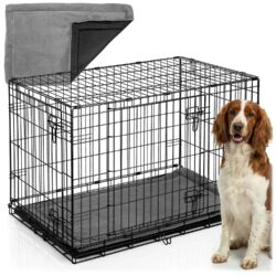 Klietka pre psa s podložkou PH-201, M, 91x57x62cm | Pethaus