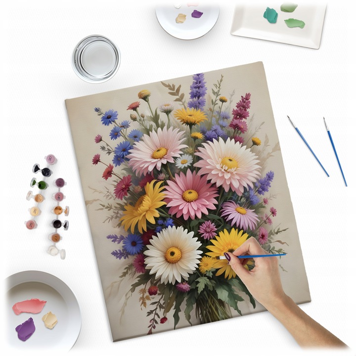 Maľovanie podľa čísel, 40x50cm, kvety | Massido Maľovanie podľa čísel, 40x50cm, kvety | Massido