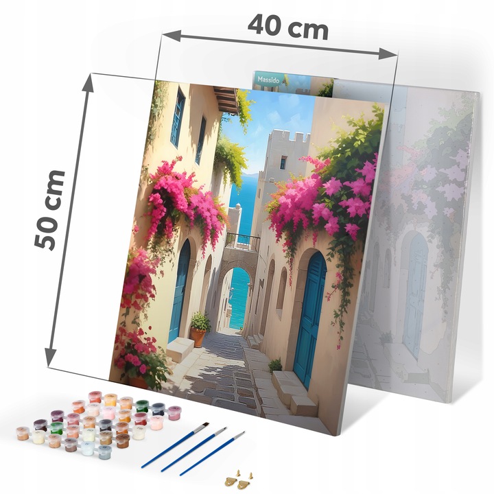 Maľovanie podľa čísel, 40x50cm, mesto | Massido Maľovanie podľa čísel, 40x50cm, mesto | Massido