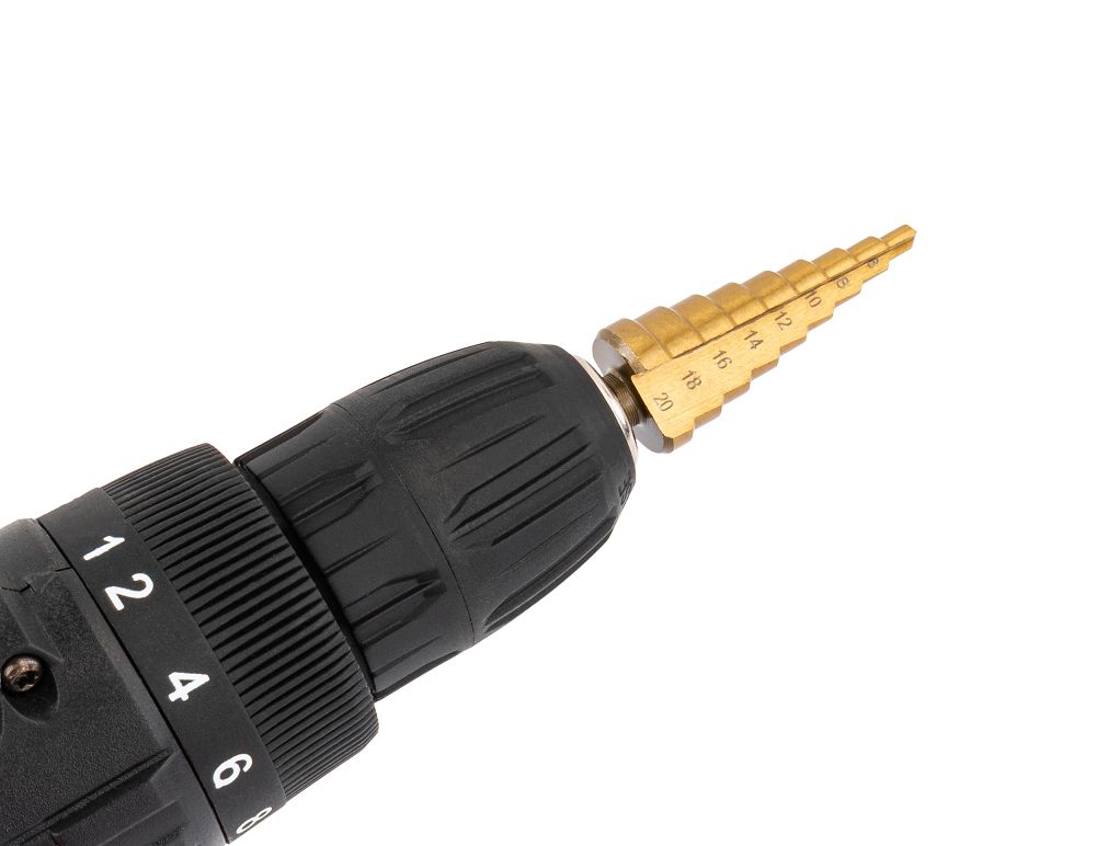 Stupňovité frézovacie vrtáky HSS, 6ks, 4-30mm | PM-ZWSF-6T Stupňovité frézovacie vrtáky HSS, 6ks, 4-30mm | PM-ZWSF-6T