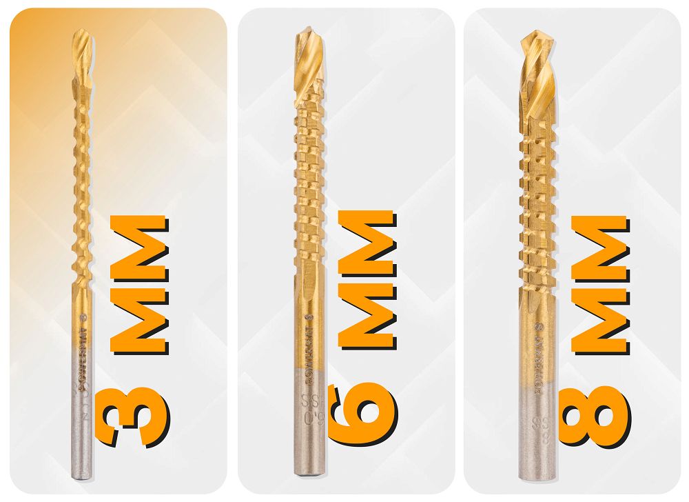 Stupňovité frézovacie vrtáky HSS, 6ks, 4-30mm | PM-ZWSF-6T Stupňovité frézovacie vrtáky HSS, 6ks, 4-30mm | PM-ZWSF-6T