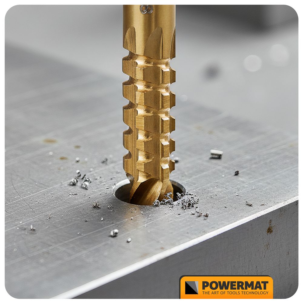 Stupňovité frézovacie vrtáky HSS, 6ks, 4-30mm | PM-ZWSF-6T Stupňovité frézovacie vrtáky HSS, 6ks, 4-30mm | PM-ZWSF-6T