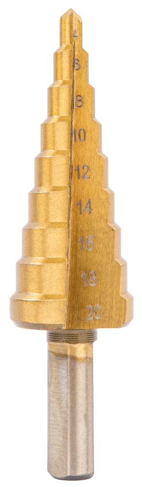 Stupňovité frézovacie vrtáky HSS, 6ks, 4-30mm | PM-ZWSF-6T Stupňovité frézovacie vrtáky HSS, 6ks, 4-30mm | PM-ZWSF-6T