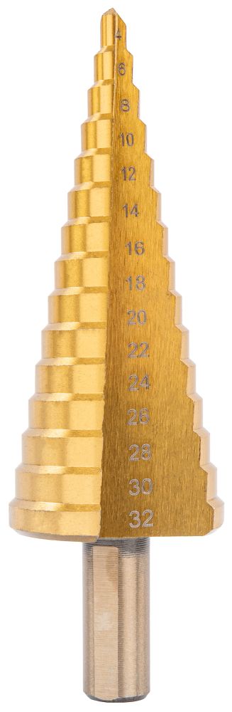 Stupňovité frézovacie vrtáky HSS, 6ks, 4-30mm | PM-ZWSF-6T Stupňovité frézovacie vrtáky HSS, 6ks, 4-30mm | PM-ZWSF-6T