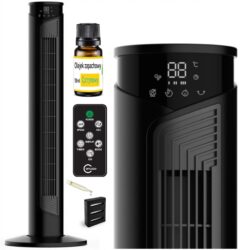 Stĺpový ventilátor s diaľkovým ovládaním, 45W | Carruzzo (Výstavný kus)