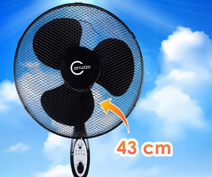 Stojanový ventilátor s diaľkovým ovládaním, 40W | Carruzzo Stojanový ventilátor s diaľkovým ovládaním, 40W | Carruzzo