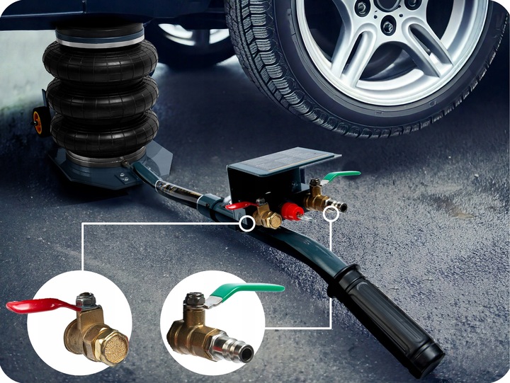 Pneumatický zdvihák HM-382, 3,5T | Humberg Pneumatický zdvihák HM-382, 3,5T | Humberg