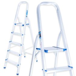 Hliníkový rebrík,150kg, 5-stupňový, skladací | GEKO