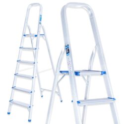 Hliníkový rebrík,150kg, 6-stupňový, skladací | GEKO