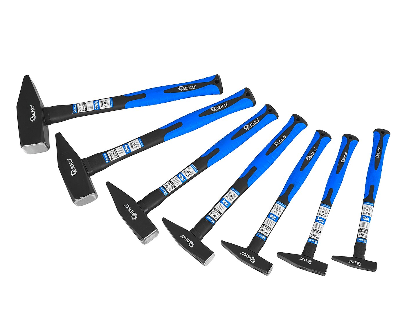 Sada kladív Fiberglass, 7ks, 100-2000g | GEKO Sada kladív Fiberglass, 7ks, 100-2000g | GEKO