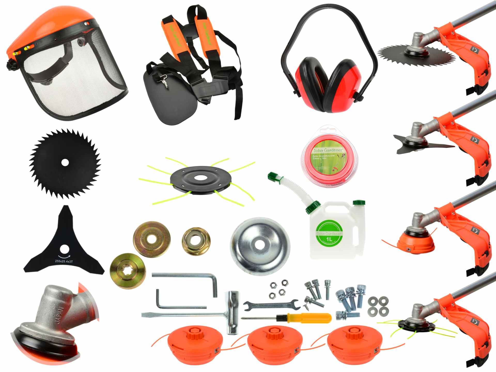 Benzínový krovinorez JG s príslušenstvom, 3000 W | John Gardener (Bazár) Benzínový krovinorez JG s príslušenstvom, 3000 W | John Gardener (Bazár)