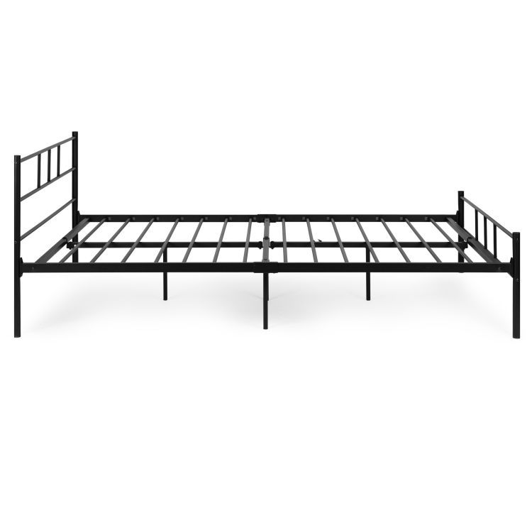 Kovová posteľ, 160x200cm, čierny základný rám | ModernHome Kovová posteľ, 160x200cm, čierny základný rám | ModernHome