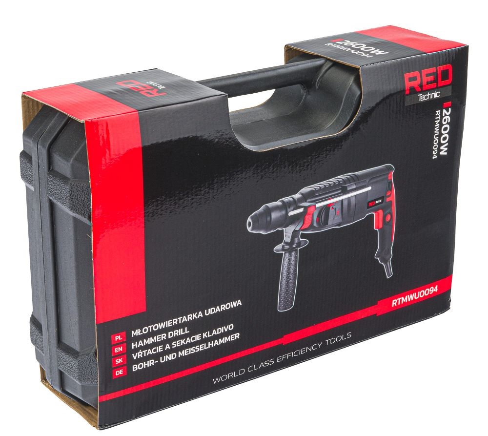 Príklepová vŕtačka RTMWU0094, 2600W | RED TECHNIC (Bazár) Príklepová vŕtačka RTMWU0094, 2600W | RED TECHNIC (Bazár)