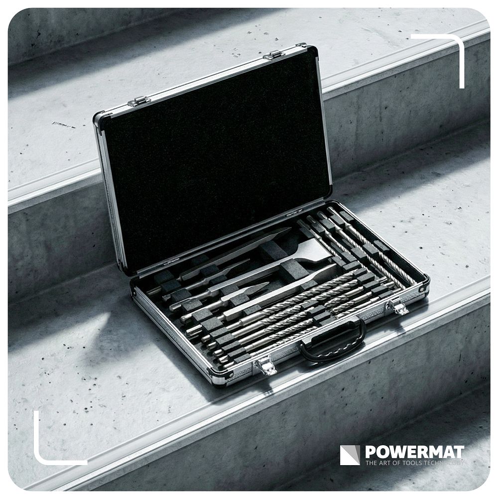 Sada vrtákov a dlát, SDS PLUS, 17ks | PM-ZWD-17T Sada vrtákov a dlát, SDS PLUS, 17ks | PM-ZWD-17T