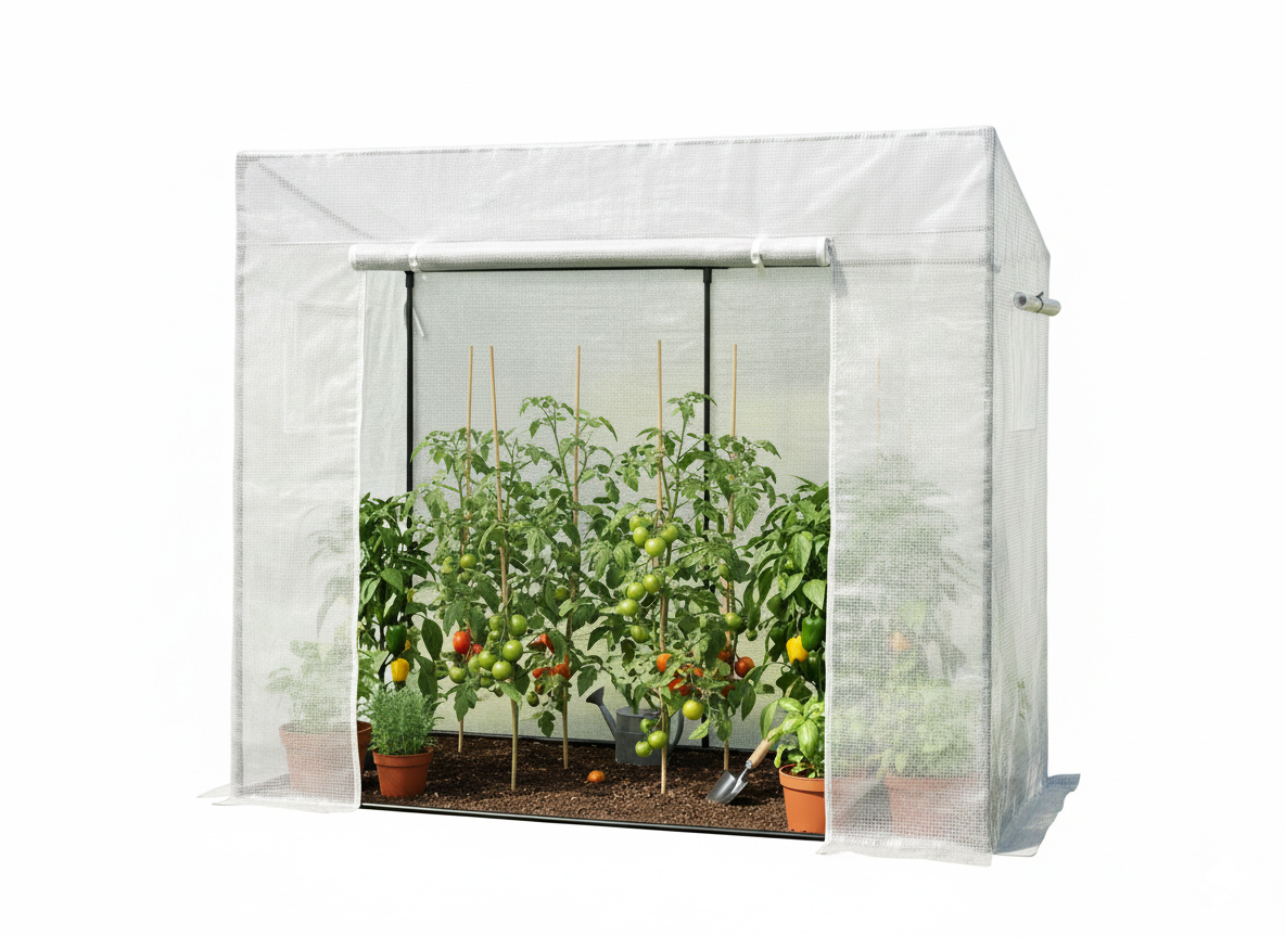 Záhradný fóliovník, 200x77cm, biely | 1,6m2 Záhradný fóliovník, 200x77cm, biely | 1,6m2