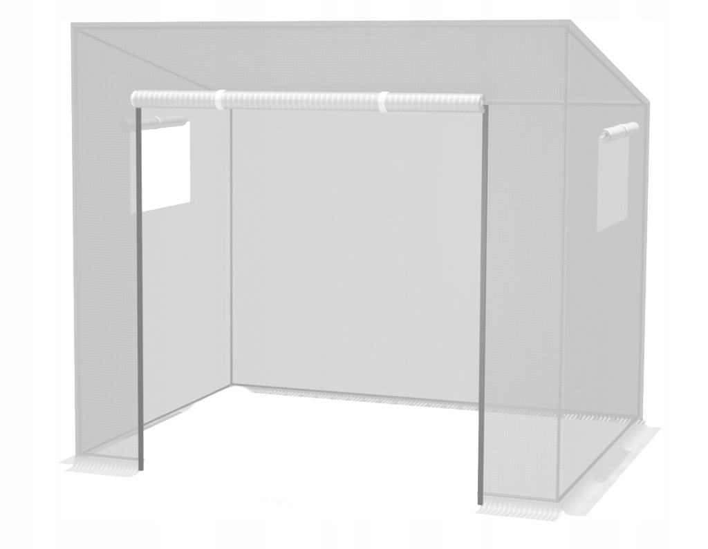 Záhradný fóliovník, 200x77cm, biely | 1,6m2 Záhradný fóliovník, 200x77cm, biely | 1,6m2